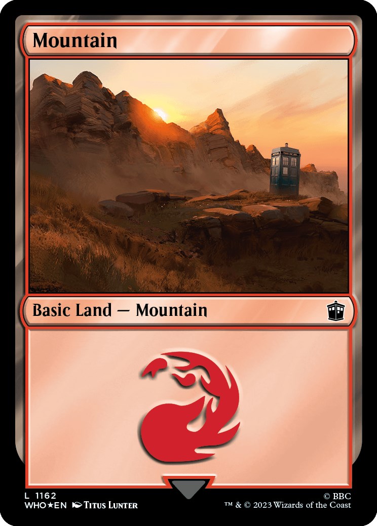 Mountain (1162) (Surge Foil) [Doctor Who] | Gear Gaming Bentonville