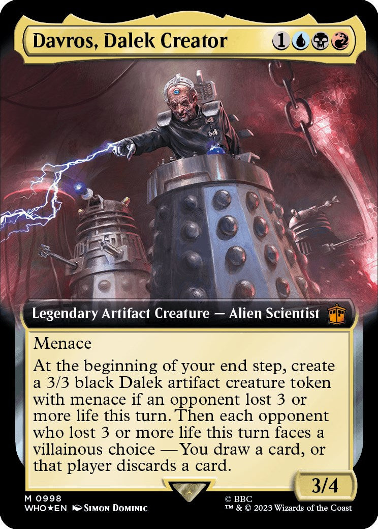 Davros, Dalek Creator (Extended Art) (Surge Foil) [Doctor Who] | Gear Gaming Bentonville