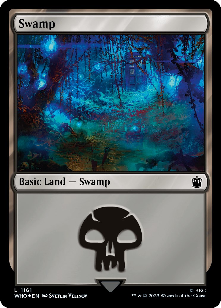 Swamp (1161) (Surge Foil) [Doctor Who] | Gear Gaming Bentonville