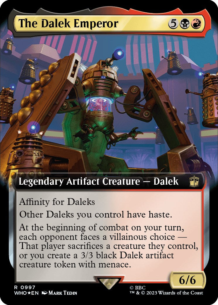 The Dalek Emperor (Extended Art) (Surge Foil) [Doctor Who] | Gear Gaming Bentonville