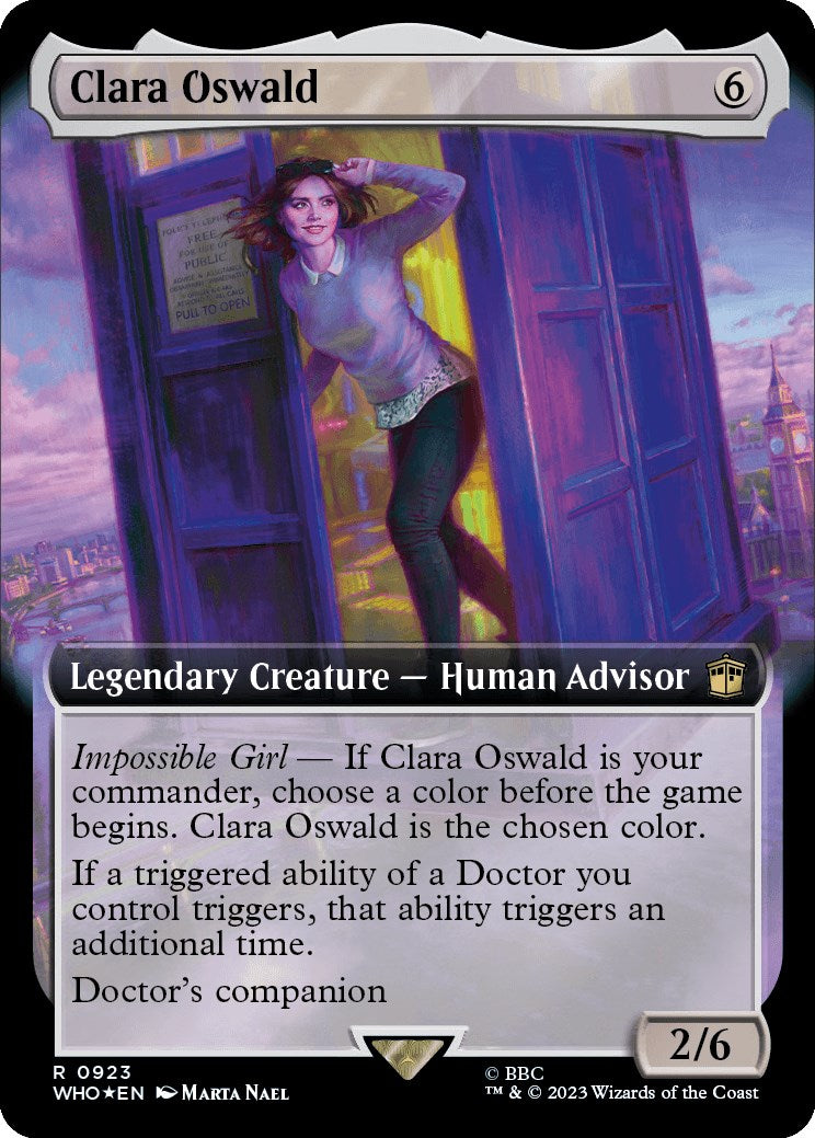 Clara Oswald (Extended Art) (Surge Foil) [Doctor Who] | Gear Gaming Bentonville