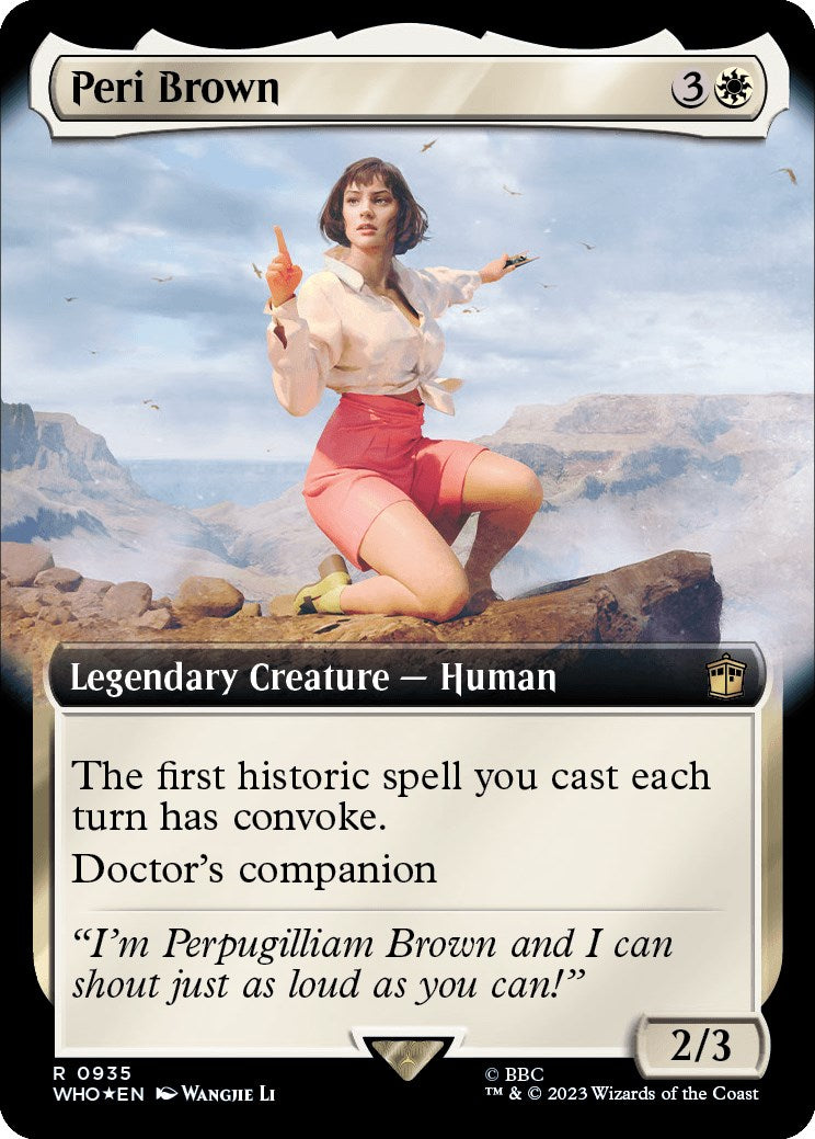 Peri Brown (Extended Art) (Surge Foil) [Doctor Who] | Gear Gaming Bentonville