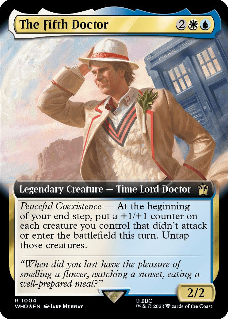 The Fifth Doctor (Extended Art) (Surge Foil) [Doctor Who] | Gear Gaming Bentonville