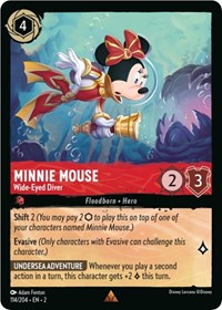 Minnie Mouse - Wide-Eyed Diver (114/204) [Rise of the Floodborn] | Gear Gaming Bentonville