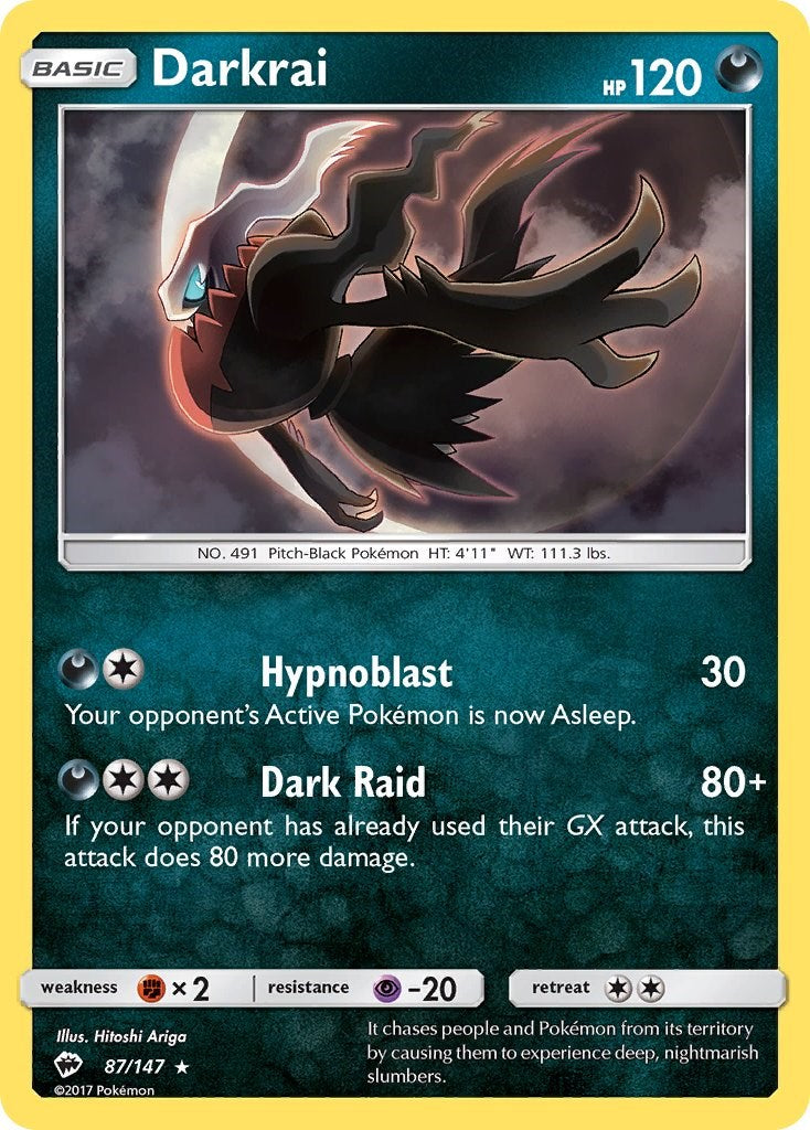 Darkrai (87/147) [Sun & Moon: Burning Shadows] | Gear Gaming Bentonville