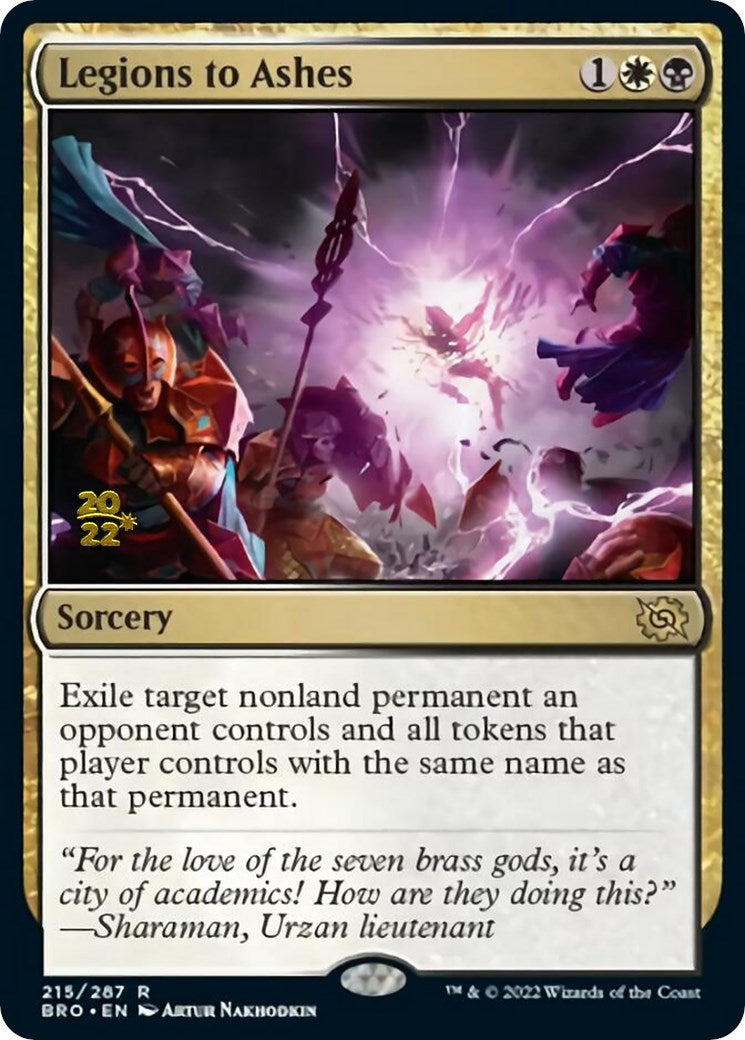 Legions to Ashes [The Brothers' War Prerelease Promos] | Gear Gaming Bentonville