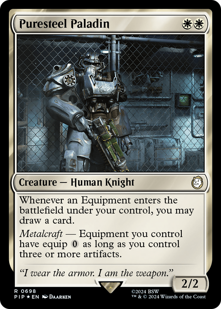 Puresteel Paladin (Surge Foil) [Fallout] | Gear Gaming Bentonville