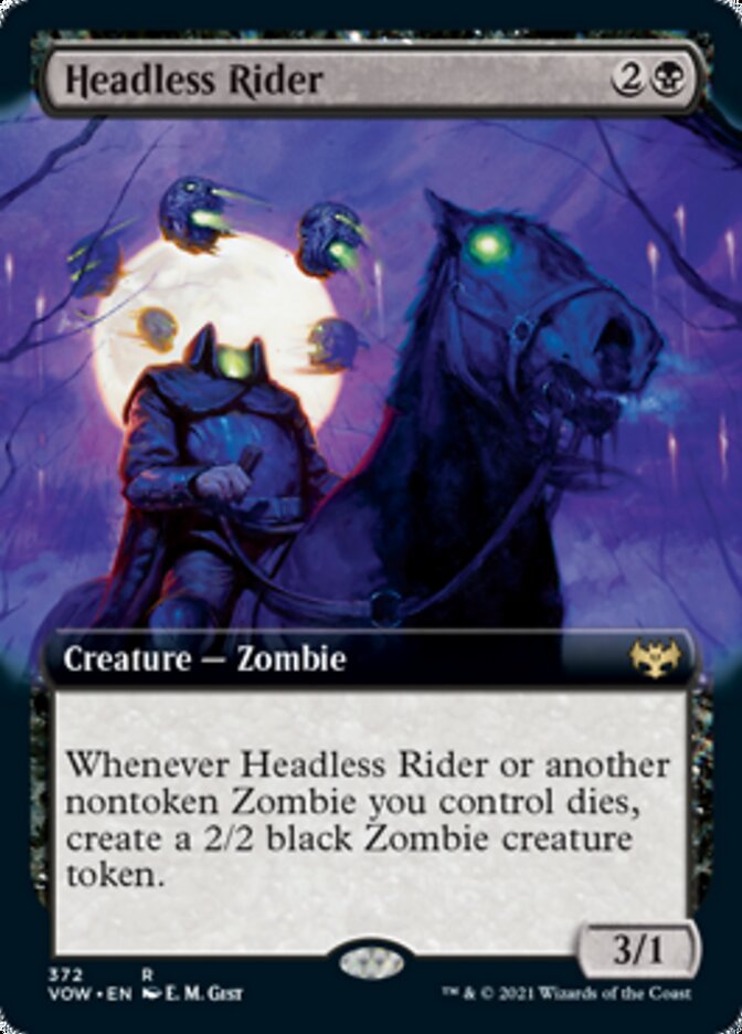 Headless Rider (Extended Art) [Innistrad: Crimson Vow] | Gear Gaming Bentonville