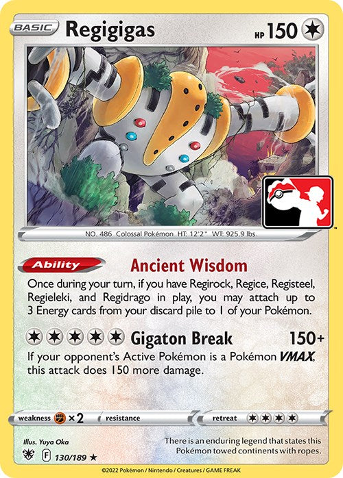 Regigigas (130/189) [Prize Pack Series Three] | Gear Gaming Bentonville