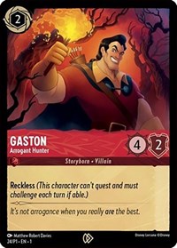 Gaston - Arrogant Hunter (24) [Disney Lorcana Promo Cards] | Gear Gaming Bentonville