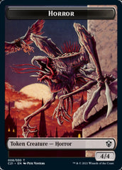 Zombie // Horror Double-Sided Token [Commander 2021 Tokens] | Gear Gaming Bentonville
