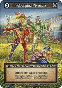 Albespine Pikemen (Foil) [Alpha] | Gear Gaming Bentonville