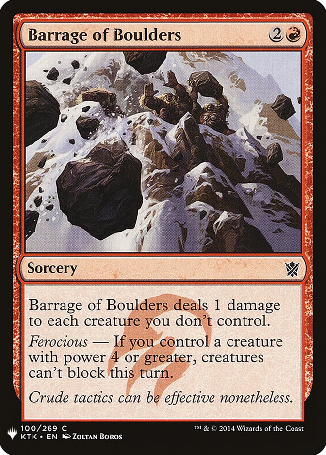 Barrage of Boulders [Mystery Booster] | Gear Gaming Bentonville