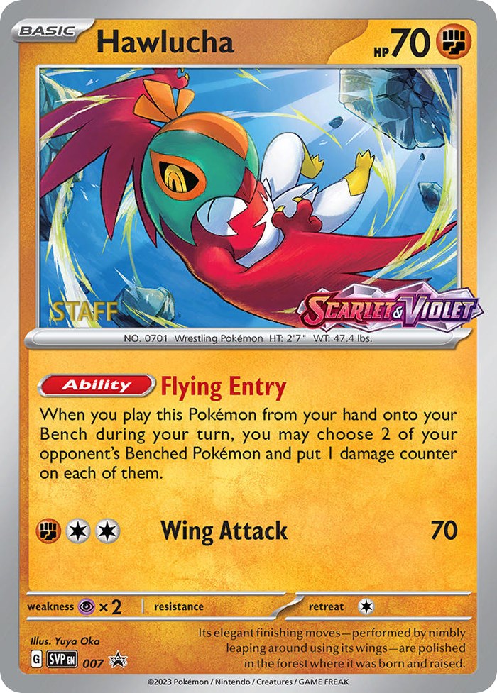 Hawlucha (007) [Staff] [Scarlet & Violet 151] | Gear Gaming Bentonville