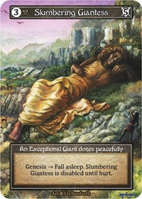 Slumbering Giantess (Foil) [Beta] | Gear Gaming Bentonville