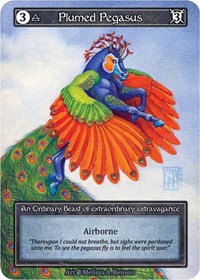 Plumed Pegasus (Foil) [Beta] | Gear Gaming Bentonville