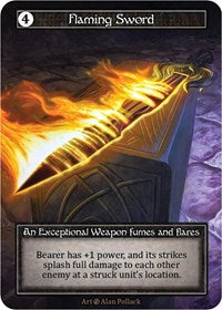 Flaming Sword (Foil) [Beta] | Gear Gaming Bentonville