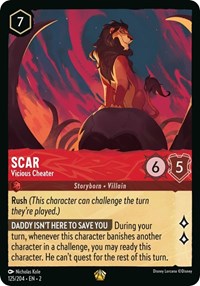 Scar - Vicious Cheater (125/204) [Rise of the Floodborn] | Gear Gaming Bentonville