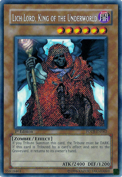 Lich Lord, King of the Underworld [FOTB-EN062] Secret Rare | Gear Gaming Bentonville