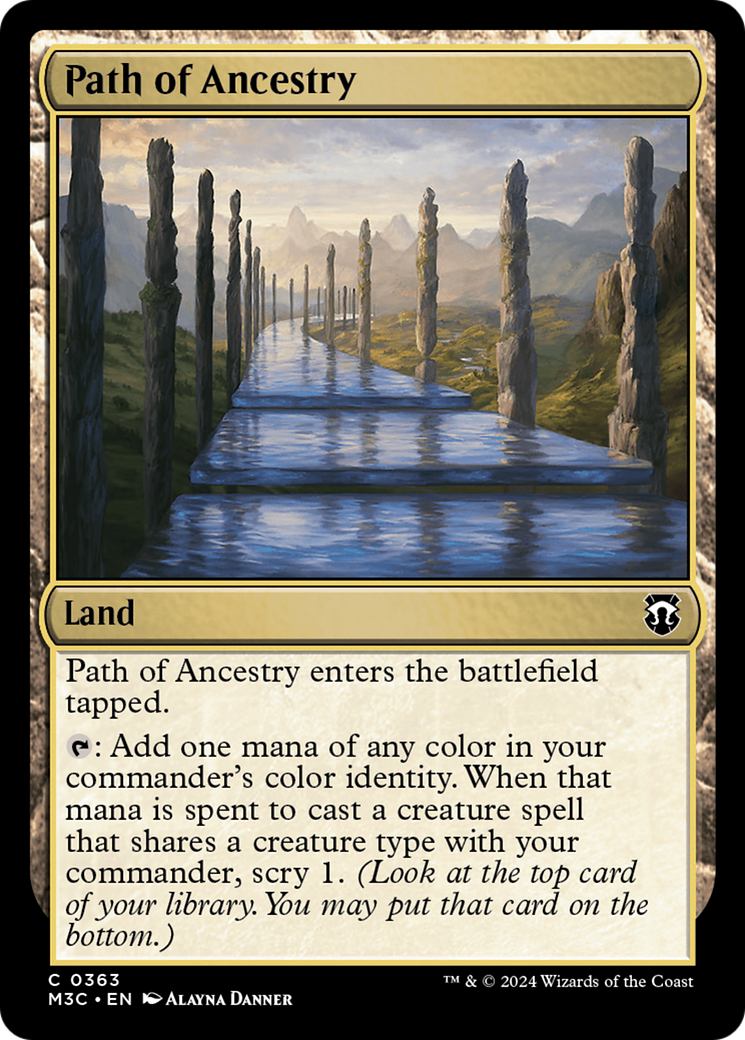 Path of Ancestry (Ripple Foil) [Modern Horizons 3 Commander] | Gear Gaming Bentonville