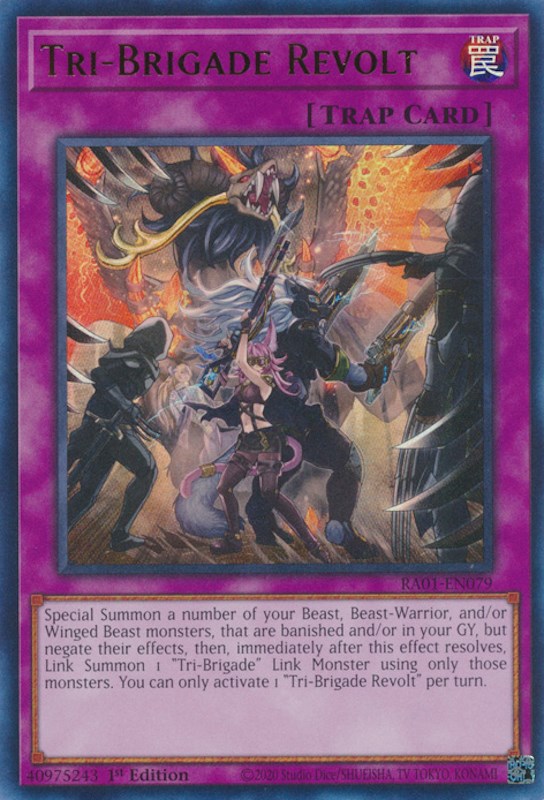 Tri-Brigade Revolt [RA01-EN079] Ultra Rare | Gear Gaming Bentonville