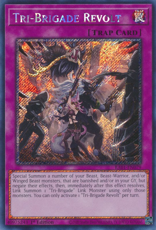 Tri-Brigade Revolt [RA01-EN079] Platinum Secret Rare | Gear Gaming Bentonville