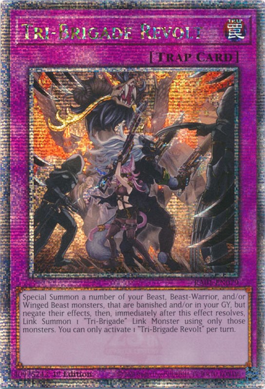 Tri-Brigade Revolt [RA01-EN079] Quarter Century Secret Rare | Gear Gaming Bentonville