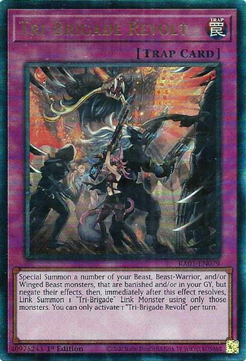 Tri-Brigade Revolt [RA01-EN079] Prismatic Ultimate Rare | Gear Gaming Bentonville