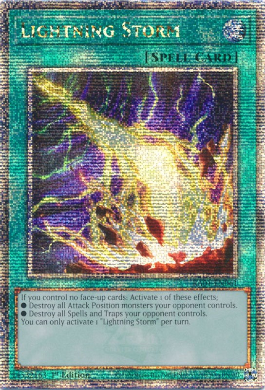 Lightning Storm [RA01-EN061] Quarter Century Secret Rare | Gear Gaming Bentonville