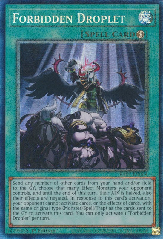 Forbidden Droplet [RA01-EN064] Prismatic Collector's Rare | Gear Gaming Bentonville
