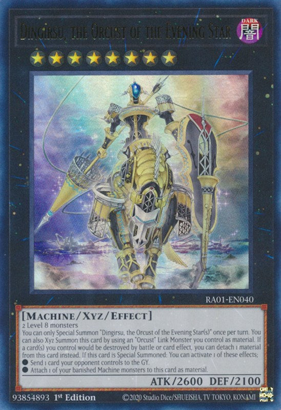 Dingirsu, the Orcust of the Evening Star [RA01-EN040] Ultra Rare | Gear Gaming Bentonville