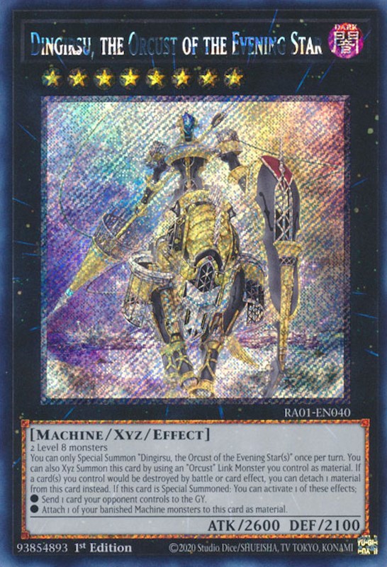 Dingirsu, the Orcust of the Evening Star [RA01-EN040] Platinum Secret Rare | Gear Gaming Bentonville