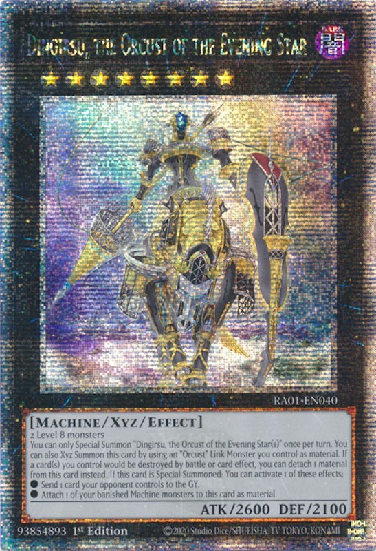 Dingirsu, the Orcust of the Evening Star [RA01-EN040] Quarter Century Secret Rare | Gear Gaming Bentonville