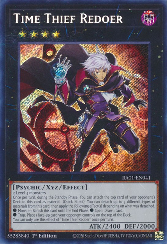 Time Thief Redoer [RA01-EN041] Secret Rare | Gear Gaming Bentonville