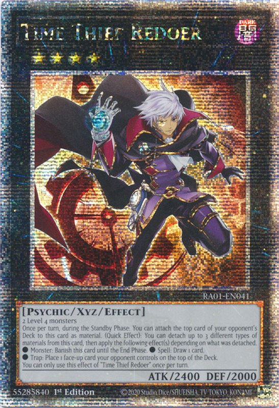 Time Thief Redoer [RA01-EN041] Quarter Century Secret Rare | Gear Gaming Bentonville