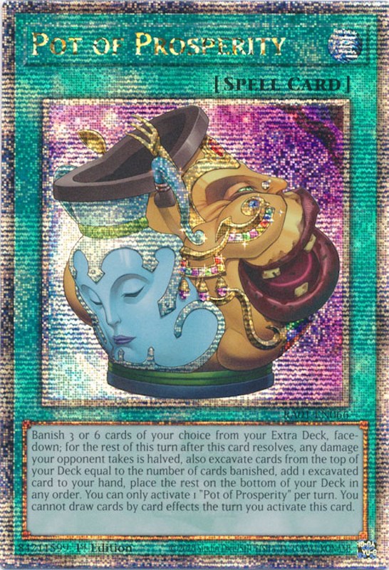 Pot of Prosperity [RA01-EN066] Quarter Century Secret Rare | Gear Gaming Bentonville