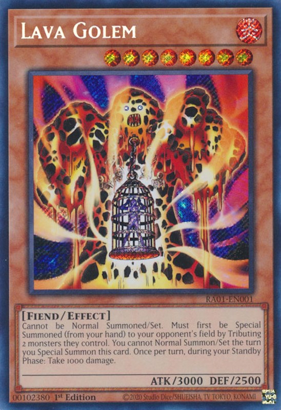 Lava Golem [RA01-EN001] Secret Rare | Gear Gaming Bentonville
