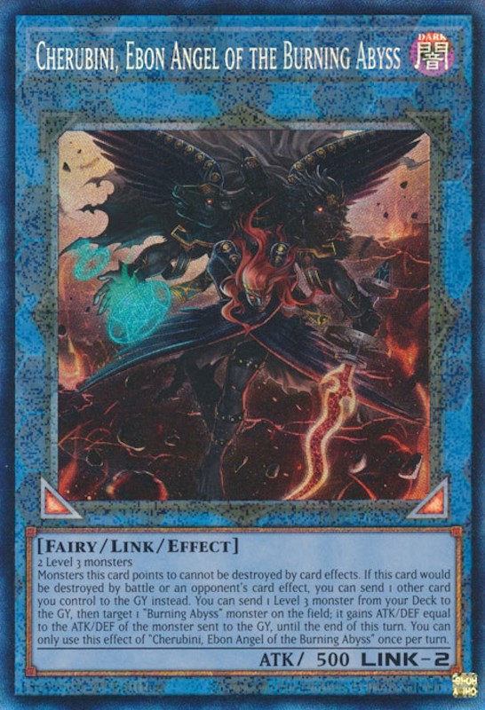 Cherubini, Ebon Angel of the Burning Abyss [RA01-EN042] Prismatic Collector's Rare | Gear Gaming Bentonville