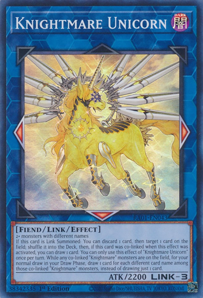 Knightmare Unicorn [RA01-EN043] Super Rare | Gear Gaming Bentonville