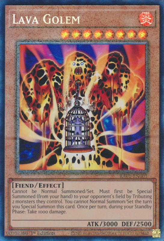 Lava Golem [RA01-EN001] Prismatic Collector's Rare | Gear Gaming Bentonville