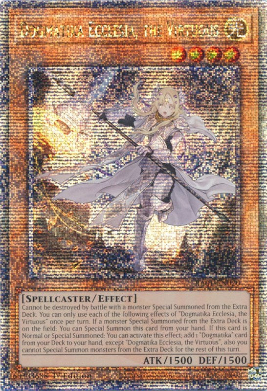 Dogmatika Ecclesia, the Virtuous [RA01-EN020] Quarter Century Secret Rare | Gear Gaming Bentonville