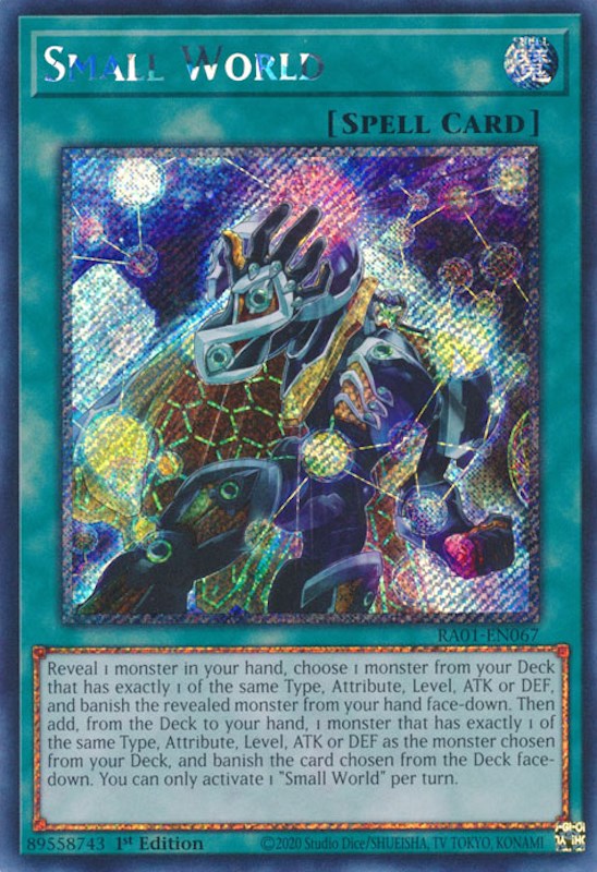 Small World [RA01-EN067] Platinum Secret Rare | Gear Gaming Bentonville