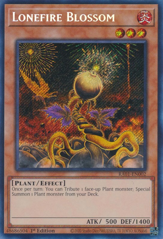 Lonefire Blossom [RA01-EN002] Secret Rare | Gear Gaming Bentonville