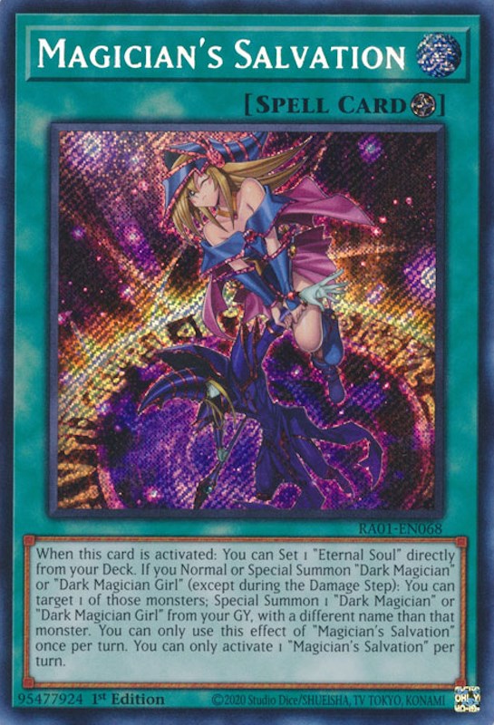 Magician's Salvation [RA01-EN068] Secret Rare | Gear Gaming Bentonville