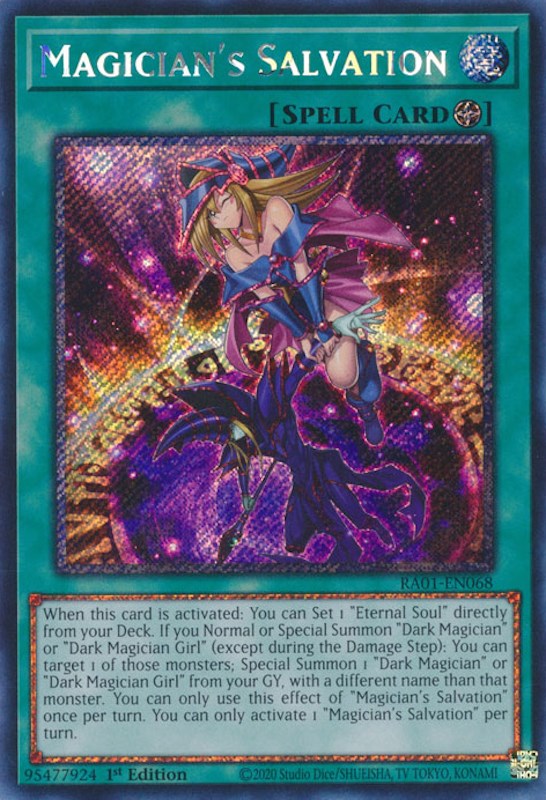 Magician's Salvation [RA01-EN068] Platinum Secret Rare | Gear Gaming Bentonville