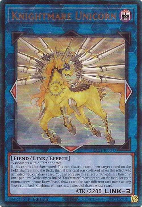 Knightmare Unicorn [RA01-EN043] Prismatic Ultimate Rare | Gear Gaming Bentonville