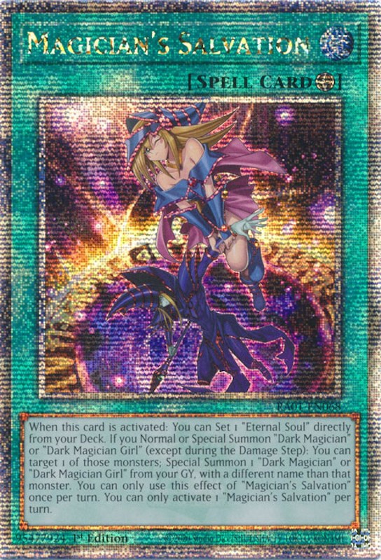 Magician's Salvation [RA01-EN068] Quarter Century Secret Rare | Gear Gaming Bentonville