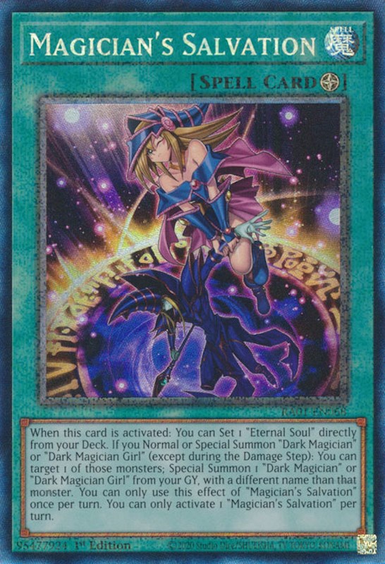 Magician's Salvation [RA01-EN068] Prismatic Collector's Rare | Gear Gaming Bentonville