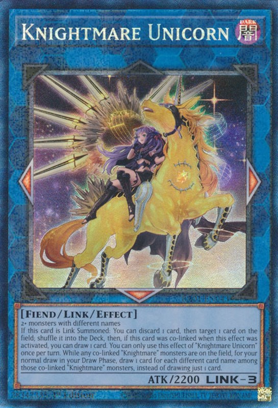 Knightmare Unicorn (Alternate Art) [RA01-EN043] Prismatic Collector's Rare | Gear Gaming Bentonville