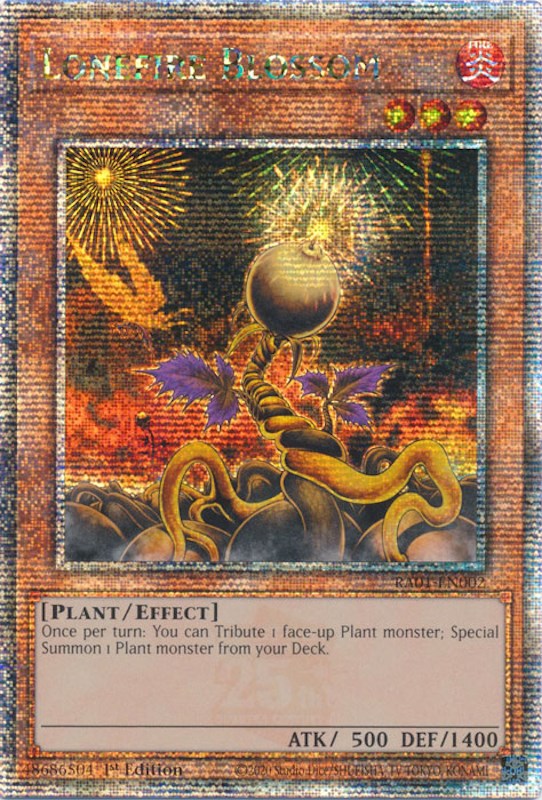 Lonefire Blossom [RA01-EN002] Quarter Century Secret Rare | Gear Gaming Bentonville